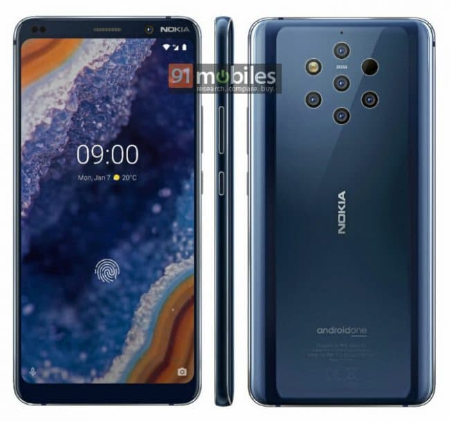 Nokia 9 render oficial