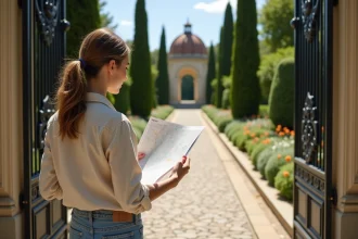 carte des jardins et parcs verdoyants de Montpellier